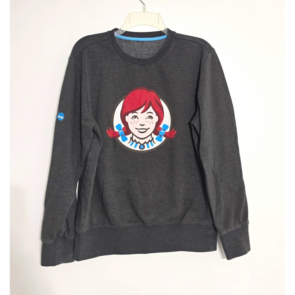 Wendy's NCAA Officially Licensed Gray Crewneck Sweatshirt Pullover